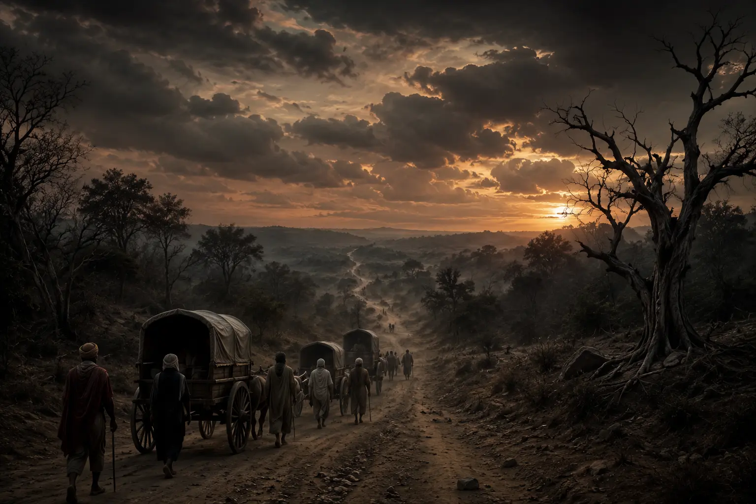 Colonial India dark road