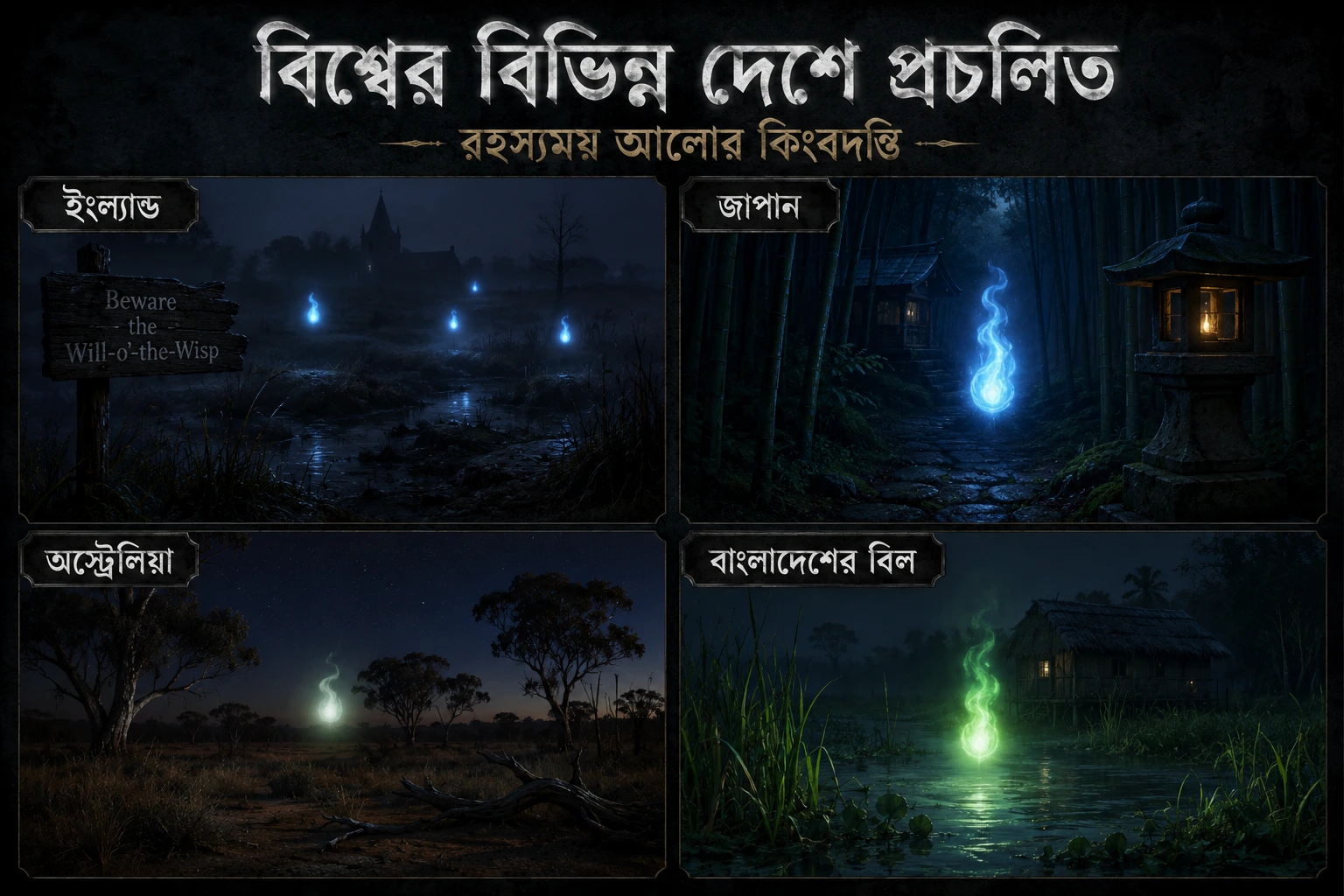 বিশ্বের বিভিন্ন দেশে প্রচলিত রহস্যময় আলোর কিংবদন্তি